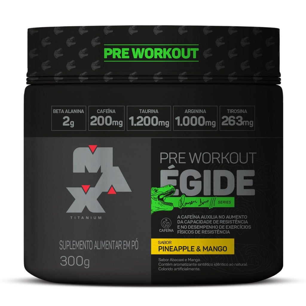 Pré Treino Égide 300g Max Titanium Novos Sabores