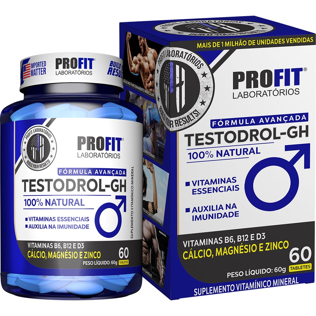 Testodrol Gh - Testosterona - Pote 60 Tabletes - Profit