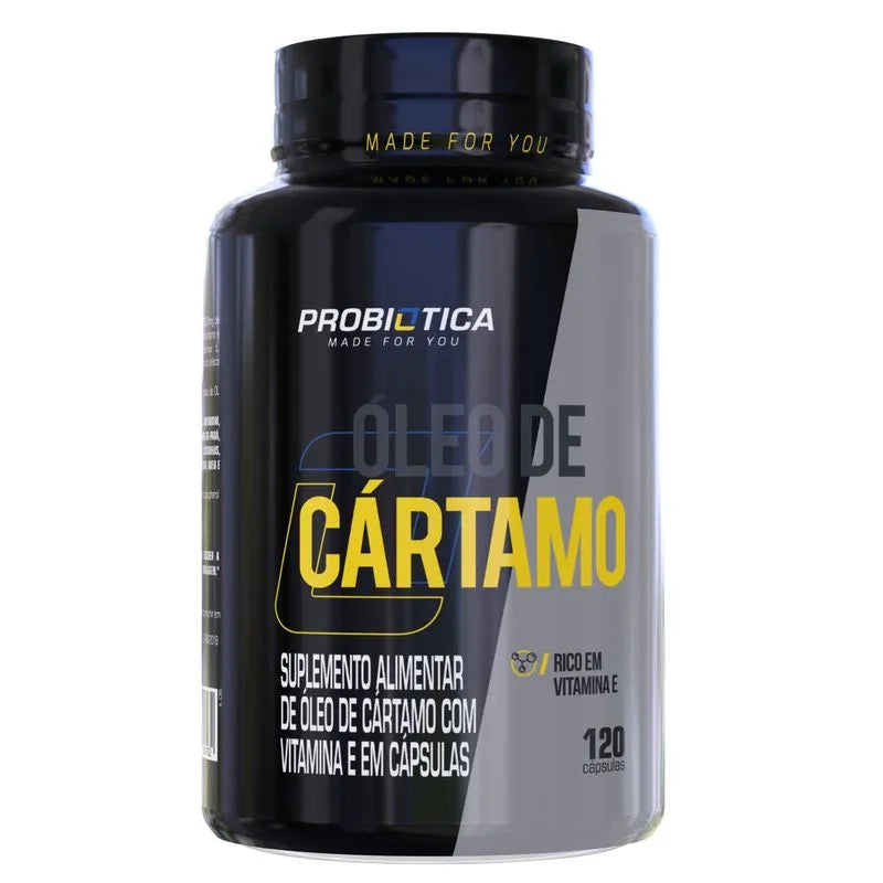 Óleo de Cártamo com Vitamina E - 120 Cápsulas - Probiótica