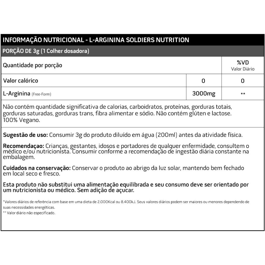 Arginina Em Pó 500g -100% Pura Importada- Melhor Que Dilatex