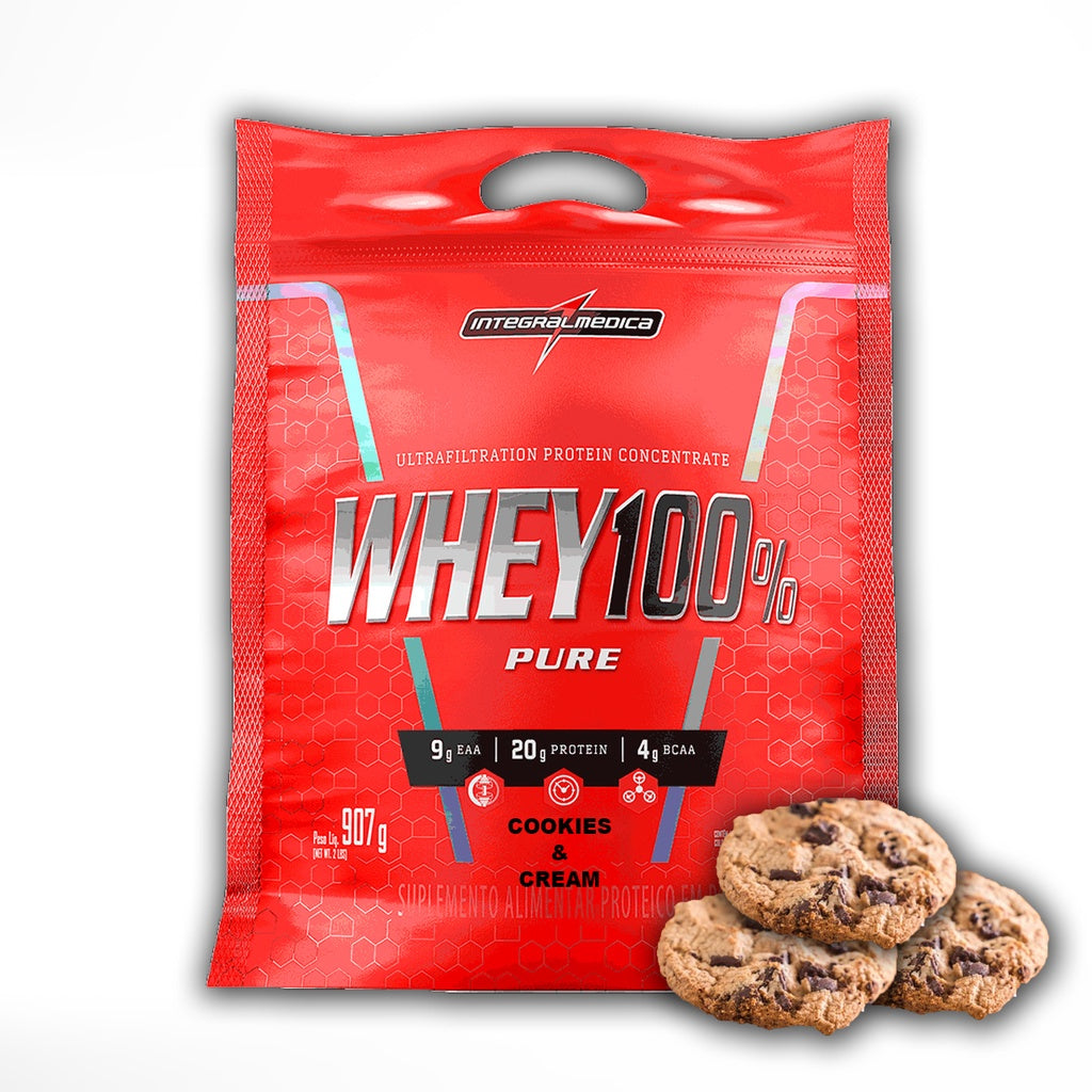 Whey Protein 100% Pure Concentrado 900g Refil - Integralmedica