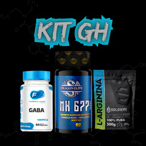 KIT GH -- Gaba - Mk-677 - L-Arginina