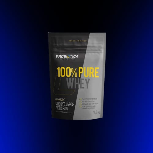 100% Whey Protein Pure 1,8kg Refil Probiotica