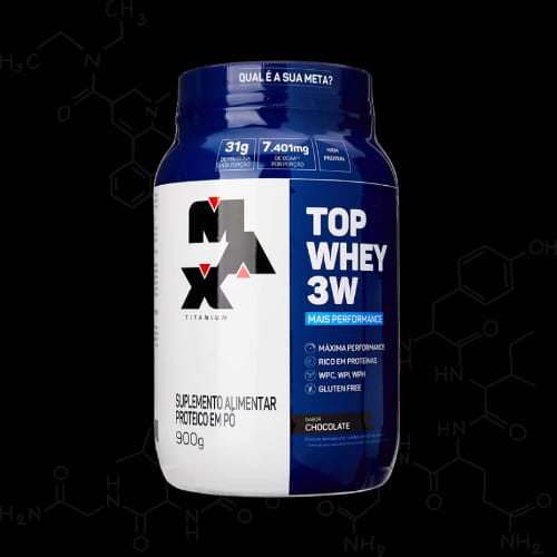 Top Whey Protein 3w Mais Performance 900g Max Titanium