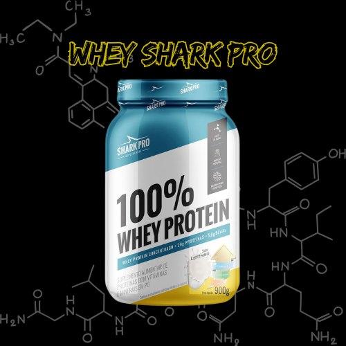100% Whey Protein Pote 900g Shark Pro