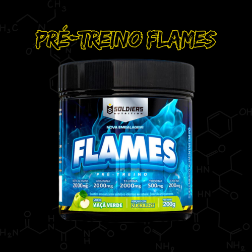 Pré-Treino Flames 200g - 100% Importado - Soldiers Nutrition