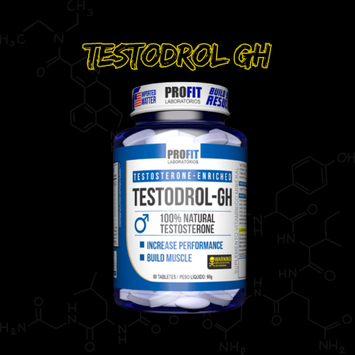 Testodrol Gh - Testosterona - Pote 60 Tabletes - Profit