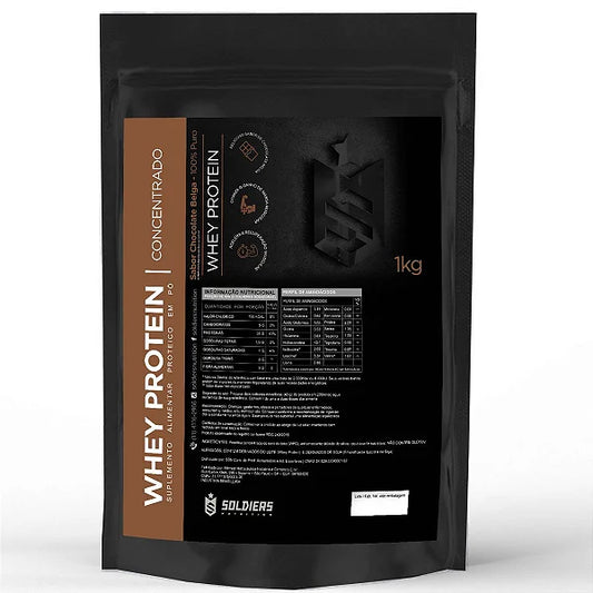 Whey Protein Concentrado 1kg - Importado - Soldiers Nutrition