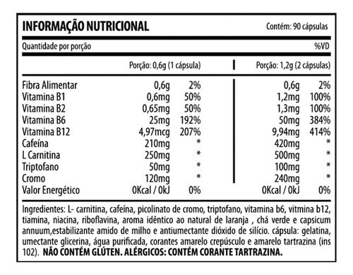 Termogênico Black Dragon Thermogenic 90 Capsulas Demons Lab